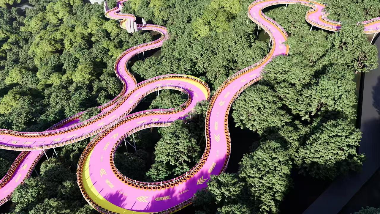 山地滑车施工厂家山娱游乐是专业从事山地滑车跑道建设的厂家